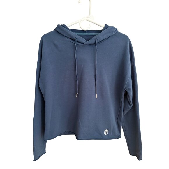 Born Primitive Flashback Cropped Hoodie Sweatshirt in Gray Blue Size Medium - Picture 1 of 11